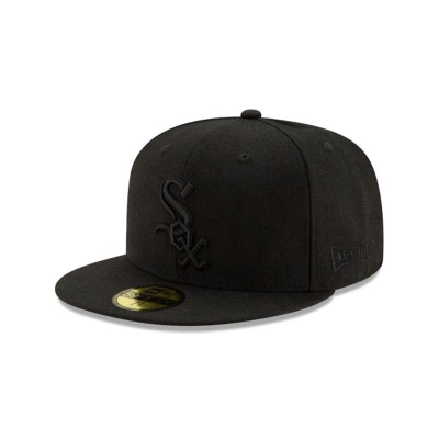 Chicago White Sox Gorra | New Era MLB Wool 59fifty Fitted Cap Mexico - Negros